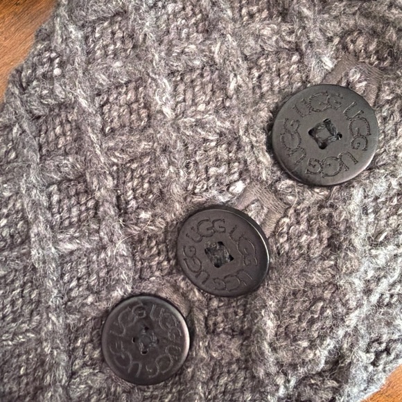 Ugg Lattice Cardy Sweater Boots Size
8 Grey 3066 Button Detail Fold Down - Picture 4 of 9